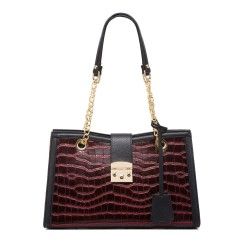 Chain PU Leather Crossbody Bags Women Modern Handbags Trending Hand Bag