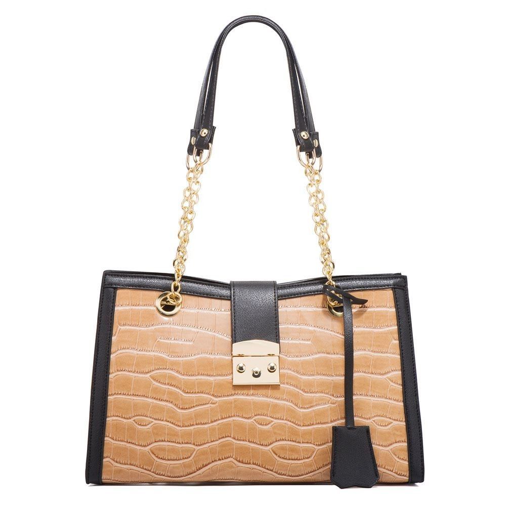 Chain PU Leather Crossbody Bags Women Modern Handbags Trending Hand Bag