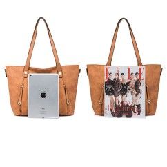 Women Bag Solid Color Leisure Composite Bag Large Capacity Handbag Versatile Shoulder Bags