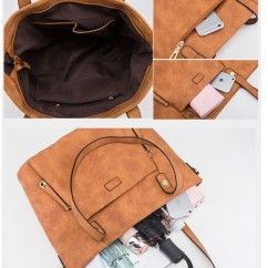 Women Bag Solid Color Leisure Composite Bag Large Capacity Handbag Versatile Shoulder Bags