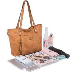 Women Bag Solid Color Leisure Composite Bag Large Capacity Handbag Versatile Shoulder Bags