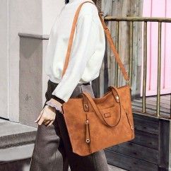 Women Bag Solid Color Leisure Composite Bag Large Capacity Handbag Versatile Shoulder Bags