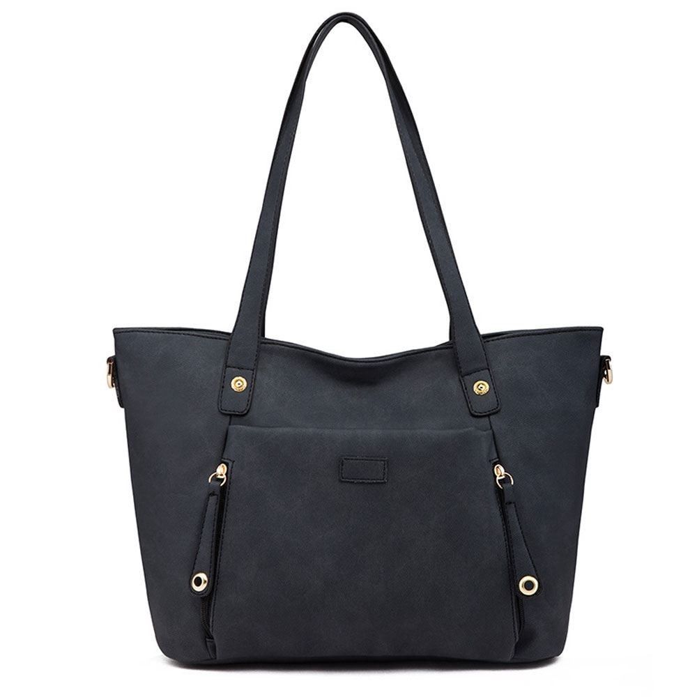 Women Bag Solid Color Leisure Composite Bag Large Capacity Handbag Versatile Shoulder Bags