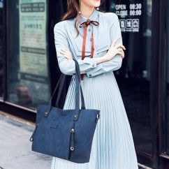 Women Bag Solid Color Leisure Composite Bag Large Capacity Handbag Versatile Shoulder Bags