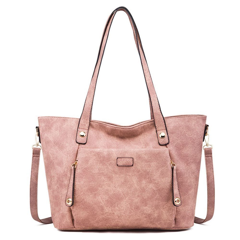 Women Bag Solid Color Leisure Composite Bag Large Capacity Handbag Versatile Shoulder Bags