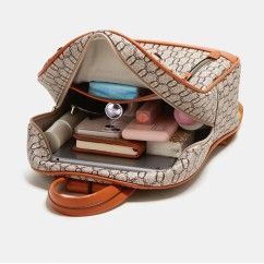 Trend Shoulder Backpack PU Leather Three-purpose Women's Bag Multi-purpose Backpack