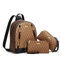 Trend Shoulder Backpack PU Leather Three-purpose Women's Bag Multi-purpose Backpack