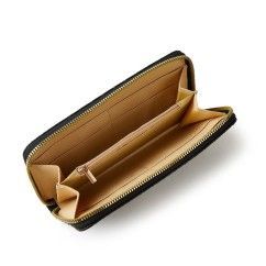 Trendy Wallets Weave Multifunctional Light Portable Long Card Holder Woven PU Leather Wallet