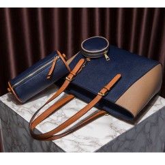 Women Shoulder Bags Fashion PU Leather Large Capacity Tote Bags Female Handbags and Purses 3Pcs Bags Set