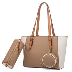 Women Shoulder Bags Fashion PU Leather Large Capacity Tote Bags Female Handbags and Purses 3Pcs Bags Set