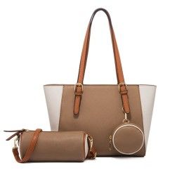Women Shoulder Bags Fashion PU Leather Large Capacity Tote Bags Female Handbags and Purses 3Pcs Bags Set