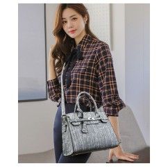 Women's Tote Bag Luxury Designer PU Leather Shoulder Bag Female Commuter Bag Large Capacity Shopping Bag