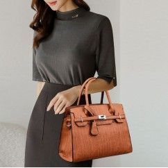 Women's Tote Bag Luxury Designer PU Leather Shoulder Bag Female Commuter Bag Large Capacity Shopping Bag