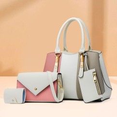Classic Color Blocking: Timeless and Stylish PU Leather Bag