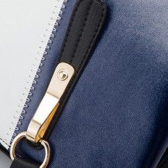 Classic Color Blocking: Timeless and Stylish PU Leather Bag