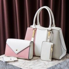 Classic Color Blocking: Timeless and Stylish PU Leather Bag