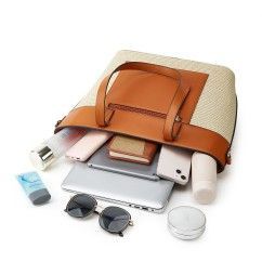 Women Tote Bag Set, Crossbody Bags Splicing Color Woven Handbag 3-Piece Set Handheld bag