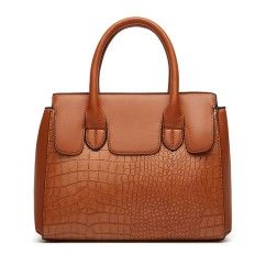 Women's PU Leather Crocodile Pattern Set for Single Shoulder Crossbody Bag Mother and Child Bag