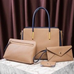 Stylish Color Block Versatile PU Leather Bag Spacious and Chic Your Everyday Essential
