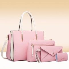 Stylish Color Block Versatile PU Leather Bag Spacious and Chic Your Everyday Essential