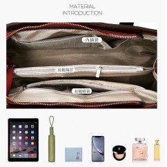 Luxury Snake Pattern Women's Handbag Purses PU Leather Shoulder Bag Ladies Multifunction Bag