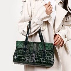 Luxury Snake Pattern Women's Handbag Purses PU Leather Shoulder Bag Ladies Multifunction Bag