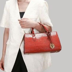 Women Tote Bag Luxury Crocodile Vein Women's Shoulder Bag PU Leather Large Capacity Female Crossbody Handbags