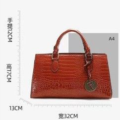 Women Tote Bag Luxury Crocodile Vein Women's Shoulder Bag PU Leather Large Capacity Female Crossbody Handbags