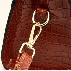 Women Tote Bag Luxury Crocodile Vein Women's Shoulder Bag PU Leather Large Capacity Female Crossbody Handbags