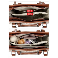 Large Capacity Elegant Lady Straw Bags PU Leather Woven Shoulder Bags Women Basket Sac Handbags