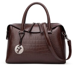 Women's Crocodile Pattern Pillow Bag Women Purses Handbags Casual Tote Bags
