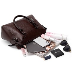 Women's Crocodile Pattern Pillow Bag Women Purses Handbags Casual Tote Bags