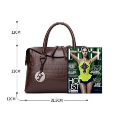 Women's Crocodile Pattern Pillow Bag Women Purses Handbags Casual Tote Bags