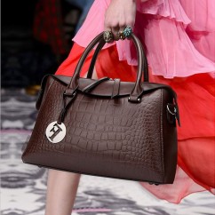 Women's Crocodile Pattern Pillow Bag Women Purses Handbags Casual Tote Bags