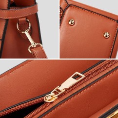 Women Crocodile Pattern PU Leather Square Composite Bag  Serpentine Pattern Retro Ladies Card Pack Purses and Hand Bags Set