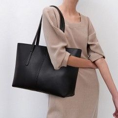 Trendy Women’s Handbag, Premium Leather, Zipper Closure, Shoulder & Hand Carry, Dual Main Compartment, iPad, Umbrella