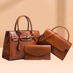 Leisure Lady Crossbody Bag Handheld Bag Mother Child Package Alligator Women Shoulder Bags High Capacity Tote Bags