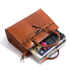 Leisure Lady Crossbody Bag Handheld Bag Mother Child Package Alligator Women Shoulder Bags High Capacity Tote Bags