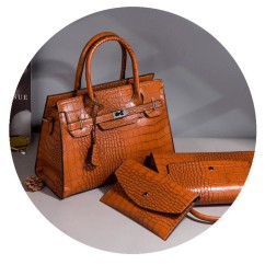 Leisure Lady Crossbody Bag Handheld Bag Mother Child Package Alligator Women Shoulder Bags High Capacity Tote Bags