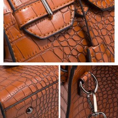 Leisure Lady Crossbody Bag Handheld Bag Mother Child Package Alligator Women Shoulder Bags High Capacity Tote Bags