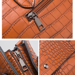 Leisure Lady Crossbody Bag Handheld Bag Mother Child Package Alligator Women Shoulder Bags High Capacity Tote Bags