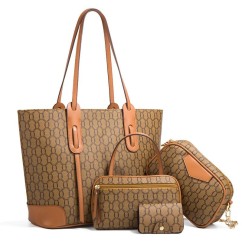 Tote Bags for Women Vintage PU Leather Handbags Purses Brown Shoulder Bags for Ladies Underarm Bags