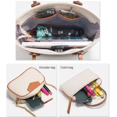 Tote Bags for Women Vintage PU Leather Handbags Purses Brown Shoulder Bags for Ladies Underarm Bags