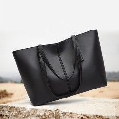 Trendy Women’s Handbag, Premium Leather, Zipper Closure, Shoulder & Hand Carry, Dual Main Compartment, iPad, Umbrella