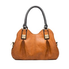4 Pcs Set Women's Bag Rushed Design Hard PU Leather Ladies Handbag Shoulder Bag Purse and Card Bag Set