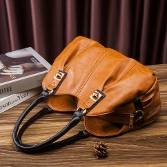4 Pcs Set Women's Bag Rushed Design Hard PU Leather Ladies Handbag Shoulder Bag Purse and Card Bag Set