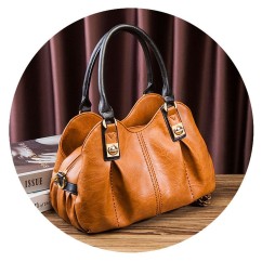 4 Pcs Set Women's Bag Rushed Design Hard PU Leather Ladies Handbag Shoulder Bag Purse and Card Bag Set
