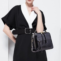 Trendy Portable Womens Crossbody Bags High Quality Bright PU Leather Ladies Handbags Large Casual Bag