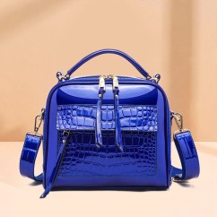 Trendy Portable Womens Crossbody Bags High Quality Bright PU Leather Ladies Handbags Large Casual Bag