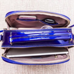 Trendy Portable Womens Crossbody Bags High Quality Bright PU Leather Ladies Handbags Large Casual Bag